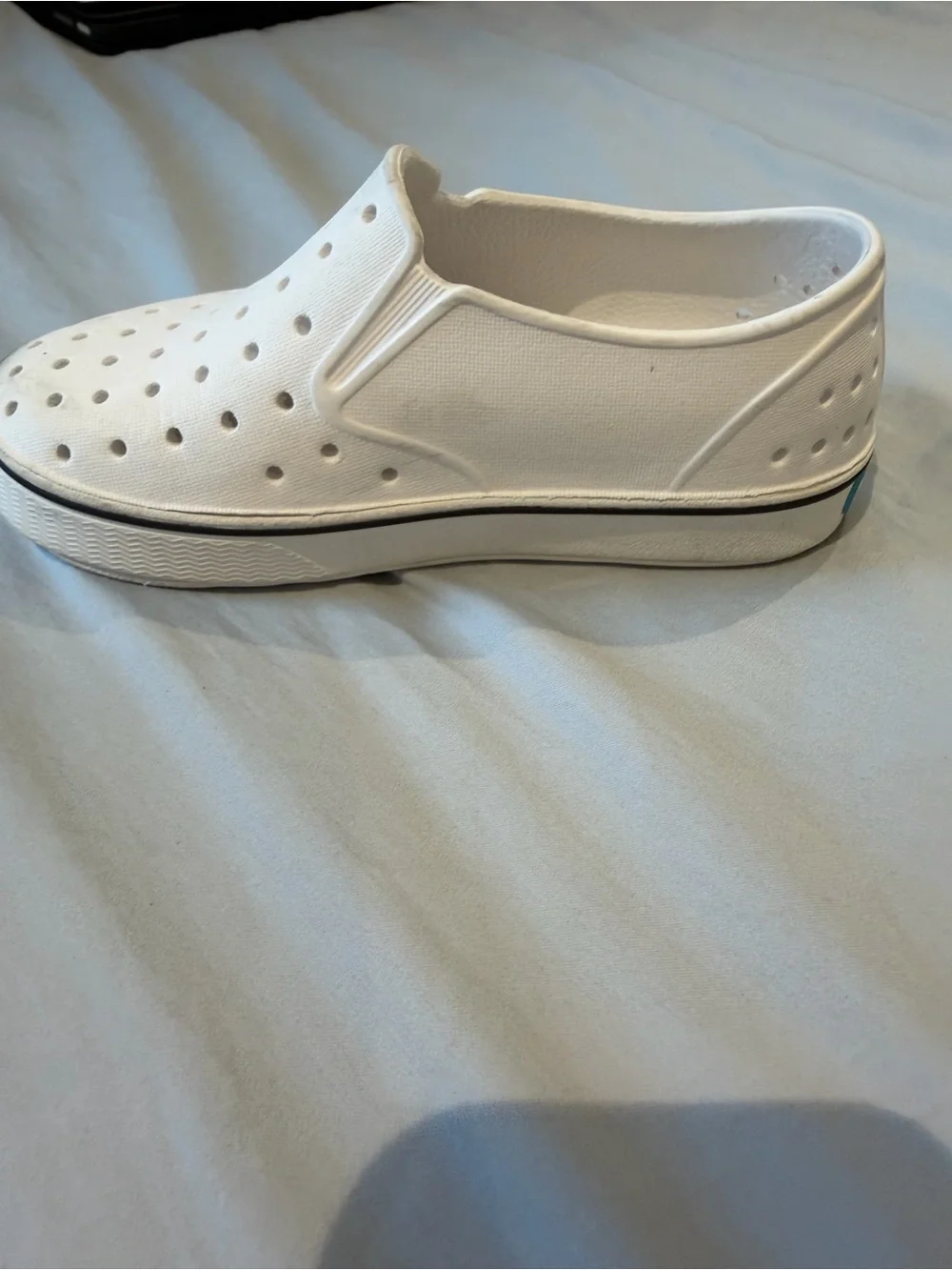 Native White Miles Slip-On Kids Shoe